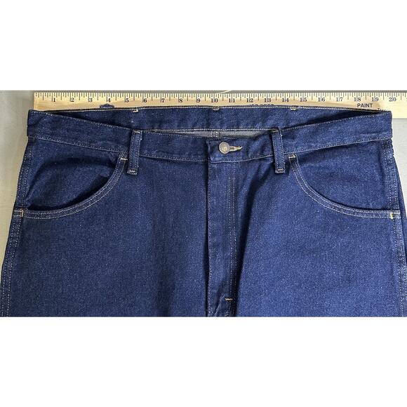 Rustler Wrangler Jeans Mens 38x34 Regular Fit Straight Leg Heavyweight Denim New - Picture 6 of 6